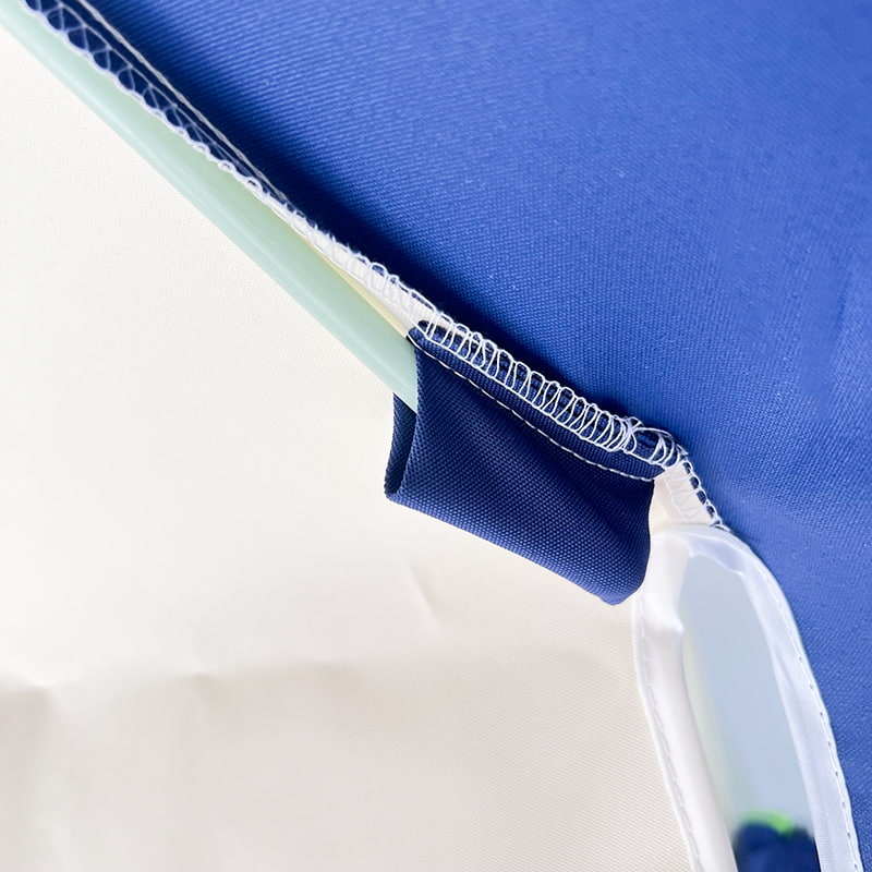 چتر بتکده 2.5 متری آبی و سفید