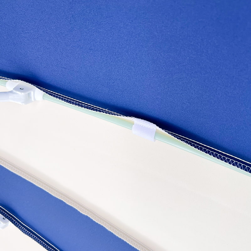 چتر بتکده 2.5 متری آبی و سفید